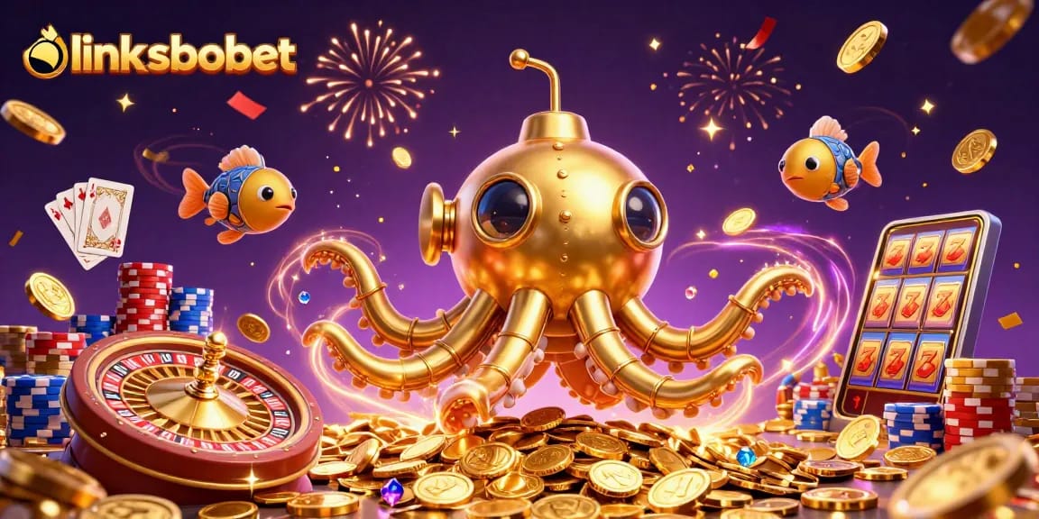 Engage in exciting betting action at link sbobet with the vibrant kraken submarine and mechanical fish.