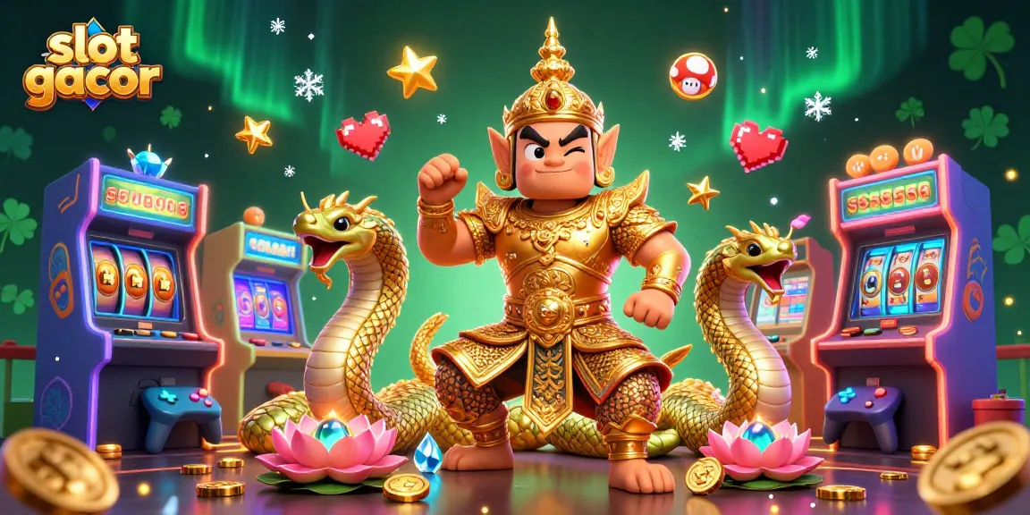 Spin slot gacor reels to uncover jackpots with fun characters and vibrant casino elements.